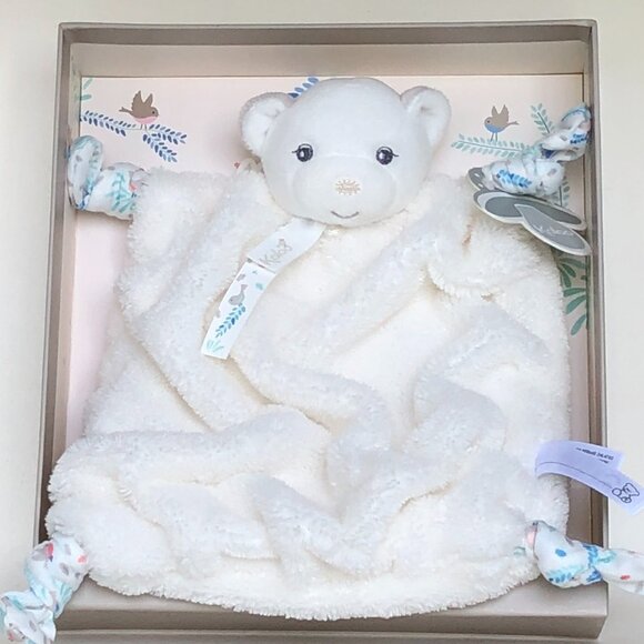 Kaloo Brand New Ivory Bear  Doudou /Lovey/Security blanket for  Baby 0+ - Picture 1 of 9